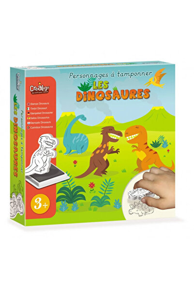 Crealign Set de 10 ștampile din spumă - Dinozauri, CREA LIGN