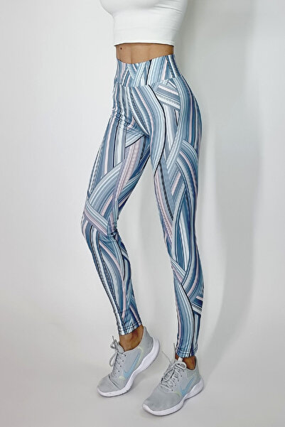 FashionForYou Ping fitness leggings, with multicolor abstract print