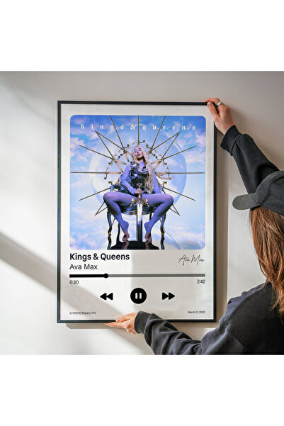 Thetic Ava Max - Kings & Queens Colecția Single PREMIUM Poster Spotify - Poster cu melodie!