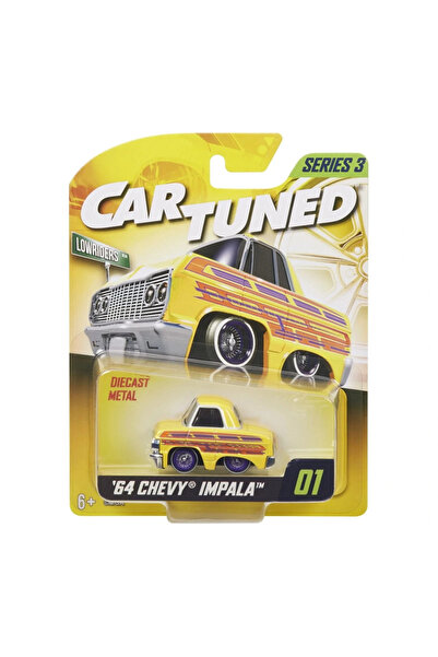 TOYFEST Cartuned S3 1964 Chevy Impala - Yellow Lowrider Car