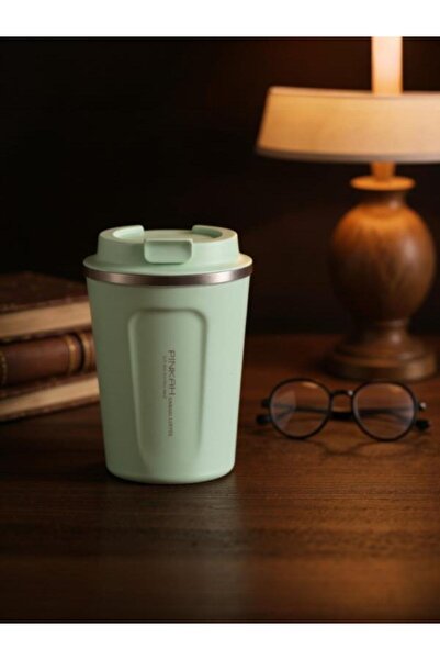 Pinkaholic قارورة قهوة من الفولاذ المقاوم للصدأ من بينكاه، سعة 350 مل، لون أخضر - PKH-PJ-3548-L