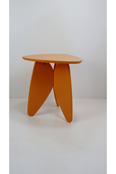 Kimahome Kelebek Görünümlü Dekoratif 3 Ayaklı Modern Ziğon Yan Sehpa 48 Cm