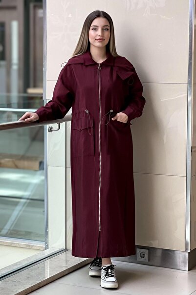 Ceremony Dubai Cap with Steel Trim on the Sides, Gathered at the Waist, and Zippered