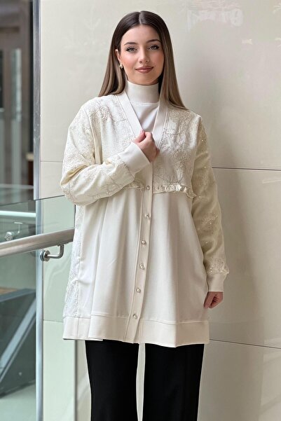 FUAT GÜRSEN Fuat Gürşen Çiçek Nakışlı Pul İşlemeli Kap