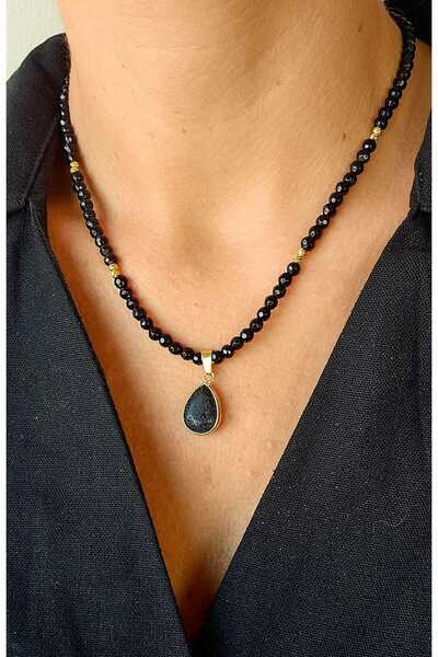 MITH SB TAKI ÖZEL TASARIM DOĞAL TAŞ ONİKS KOLYE