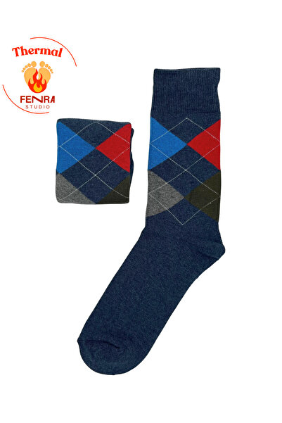 FENRA STUDIO Full Thermal Towel Indigo Baklavi Men's Socks