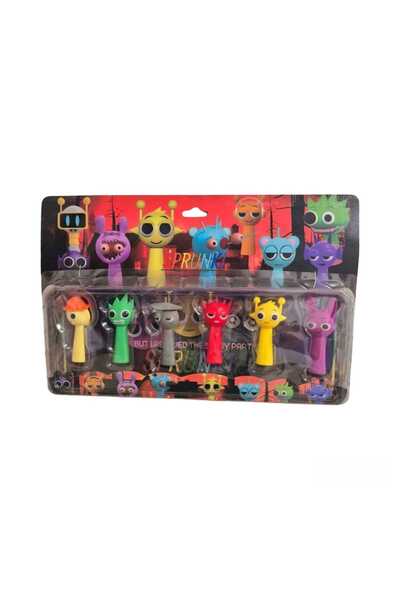 Virtual Trend Set 6 Figurine Sprunki, Multicolor, 3-6 cm, Virtual Trend®