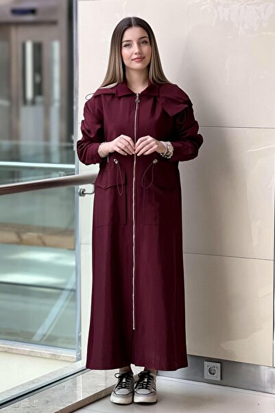 Ceremony Dubai Cap with Steel Trim on the Sides, Gathered at the Waist, and Zippered