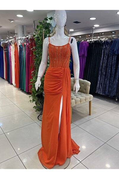 Diva style فستان سهره Orang مميز وراقي تصميم تركي