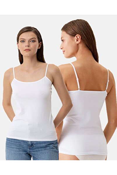MODANTA Modal Cotton Undershirt with Thin String Straps Md