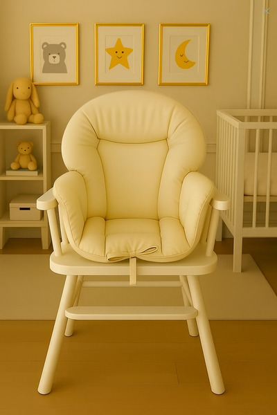 Wenaris Κρεμ μαξιλάρι καρεκλάκι (ΔΙΑΘΕΣΙΜΟ ΜΕ ΘΗΚΕΣ ΓΙΑ ΖΩΝΗ)