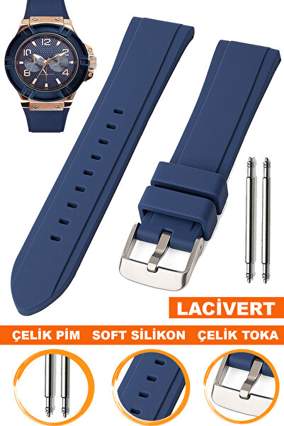 COBRA Guess Guw0247g3 Saat Uyumlu Soft Silikon Saat Kordonu Kayışı S02GS