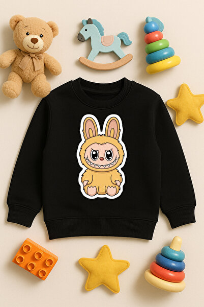 SVART WEAR Labubu Print cu imprimeu Hanorac pentru copii și adulți tricou 100...