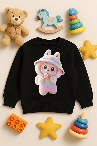 SVART WEAR Labubu Print cu imprimeu Hanorac pentru copii și adulți tricou 100...