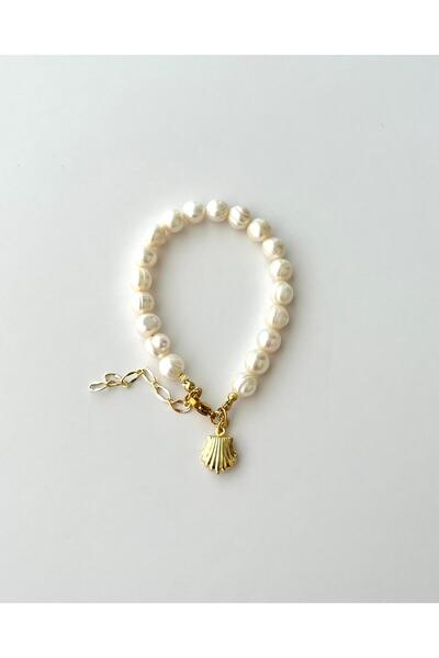 eyla collection Charmlı Gerçek İnci Bileklik