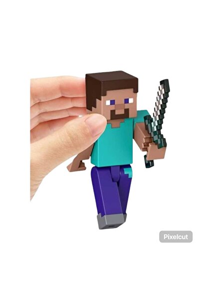 Virtual Trend Set of 12 Minecraft magnetic figurines, 4-5 cm, Multicolor, Virtual Trend®