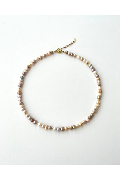 eyla collection Doğal Renkli İnci Kolye – El Emeği Tasarım | Kadın Hediyelik