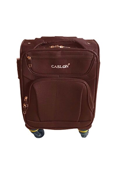 OEM Troler de călătorie, din material textil, patru roți, 20x30x40cm, maro închis