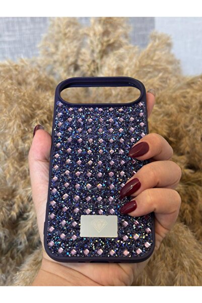 Hatreds Apple iPhone 17 Air Uyumlu Kamera Korumalı Parlak Taşlı Şık Görünümlü...