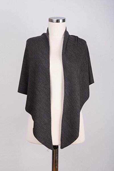 Sebir Moda Single Color Knitwear Triangle Shawl