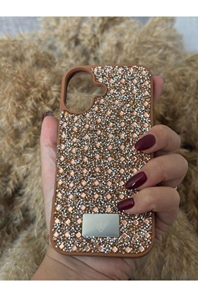 Hatreds Apple iPhone 17 Uyumlu Kamera Korumalı Parlak Taşlı Şık Görünümlü Lüx...