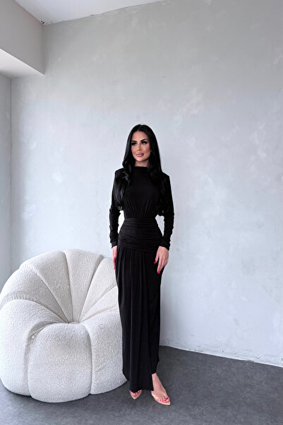 kamacibutik ROCHIE DETALIATA SANDY CU DETAIL DE FUSTA ANVELOP LA GATUL BĂRBAȚI