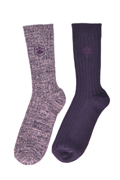 lumberjack WL WINTER 2 LI SKT-W 5PR Mor Kadın 2'li Soket Çorap