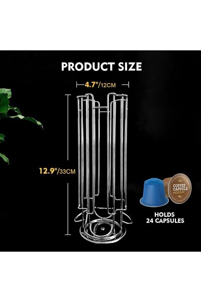 Xess Coffee Capsule Holder, Pod Stand for Nescafe Compatible with Dolce Gusto Capsules 24pcs, R