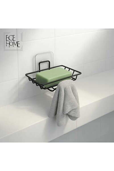 EGE HOME STORE Paslanmaz yapıskanlı sabunluk banyo mutfak lavabo metal katı s...