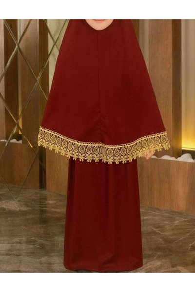 RAHAF TİCARET Kız Çocuk 2 Parçalı Namaz Elbisesi