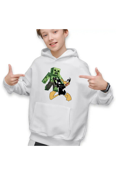 OEM Hanorac Copii Baieti Daffy Duck Minecraft Creeper