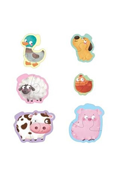 SHOPIENS 6 Farm Animals Puzzle for Babies (12 pieces)
