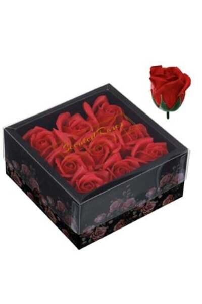 SHOPIENS Trandafiri Decorativi Rosii 5 cm - 9 buc