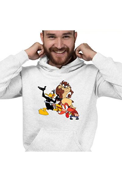 OEM Men's Hoodie Daffy Duck Tasmanian Devil Taz Yosemite Sam