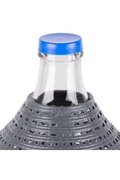 Mercaton Glass Carboy with Lid, Handles and Plastic Basket, Wide Mouth 55 mm, 34 Liters, 570