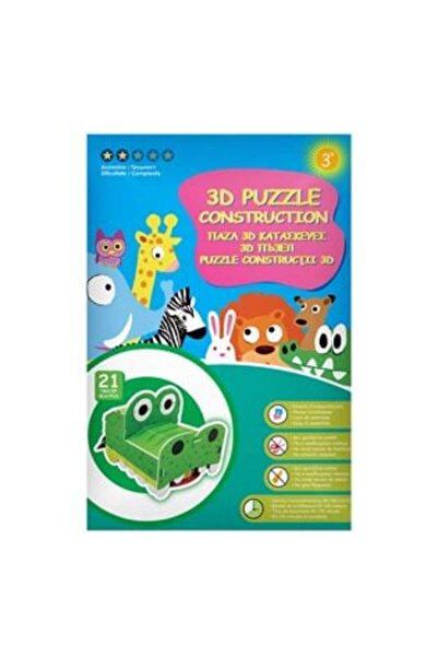 SHOPIENS Puzzle - 3D Construction Dinosaur with Movement (21 pieces)
