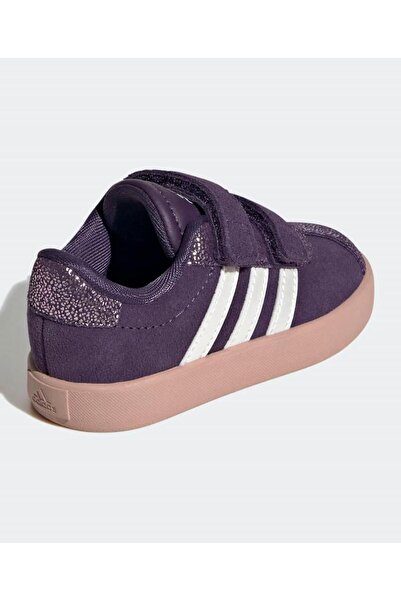 adidas VL Court 3.0 Velcro Closure Sneakers - Purple