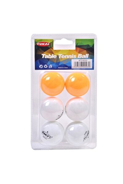 SHOPIENS Mingi Tenis de Masa, Fukai, Model TF4000, Set 6 Bucati, Culoare Alb ...