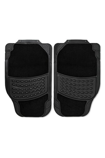 SHOPIENS Set Covorase Auto, Cauciuc-Mocheta, 4 Bucati, Suprafata Anti-Aluneca...