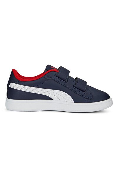 Puma Smash 3.0 L Shoes - Navy/White/All Time Red