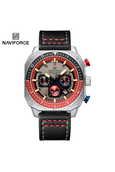 Naviforce SRB Sports Multifunction Waterproof Watches for Men Fashion Leather Luxury Brand Quartz An