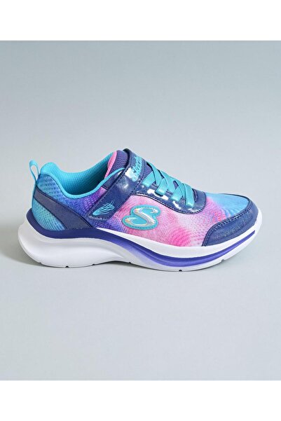 SKECHERS Aloha Dream Adaptive Closure Shoes - Navy Blue/Mint Blue/Pink