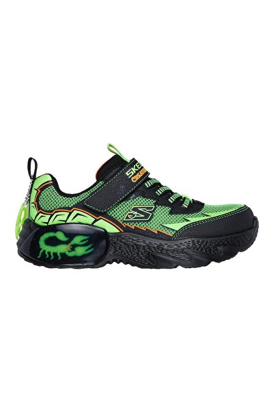 SKECHERS حذاء رياضي بتصميم مفصليات الأرجل بتصميم زاحف المخلوقات - أسود وأخضر