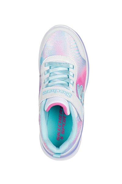 SKECHERS Aloha Dream Velcro Closure Sneakers - White/Blue