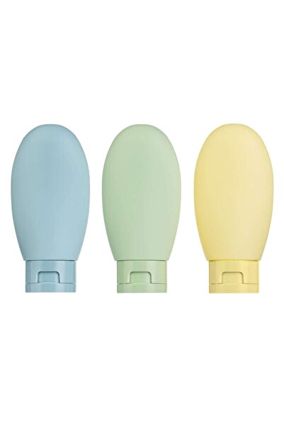 SHOPIENS Set of Travel Bottles, Pastel Model, 60ml Capacity, Multicolor, 3 Pieces, MYONNA IT & E-COMMERCE ®