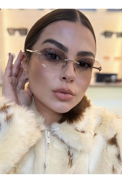 Tiffany &Co. TF3104D6178/1156 Kadın Güneş Gözlüğü Çerçevesiz Degrade Lens UV400