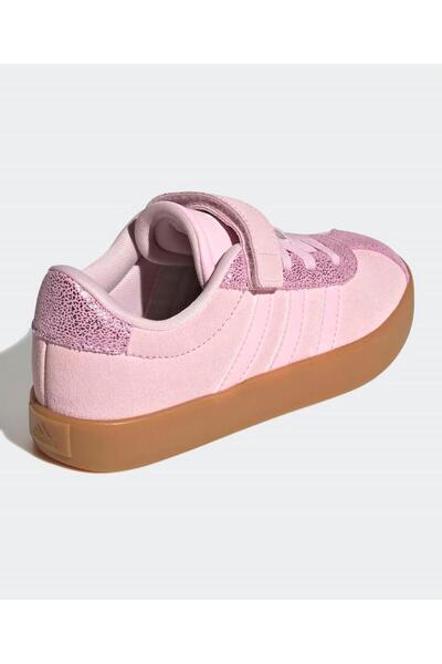 adidas VL Court 3.0 Velcro Closure Sneakers - Pink
