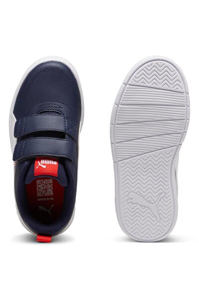 Puma Courtflex V3 V Shoes - Navy/White