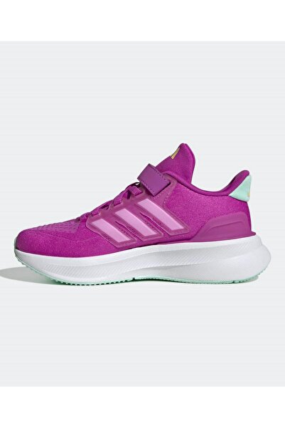 adidas Ultrarun 5 Elastic Lace Sneakers - Cloud White/Clear Mint/Flash Pink