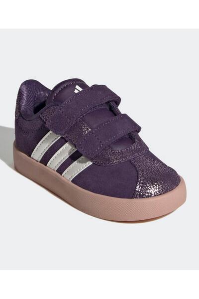 adidas VL Court 3.0 Velcro Closure Sneakers - Purple